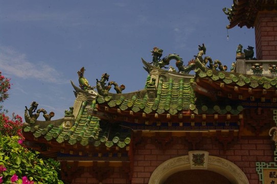 中華寺的門廊