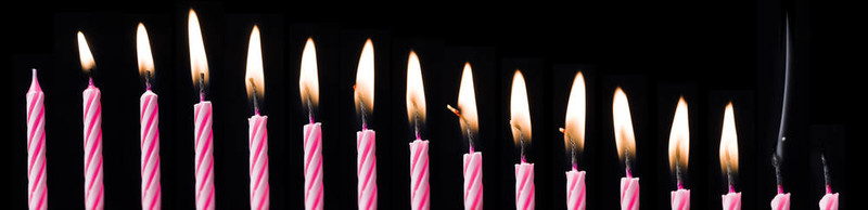 生日蠟燭時間流逝