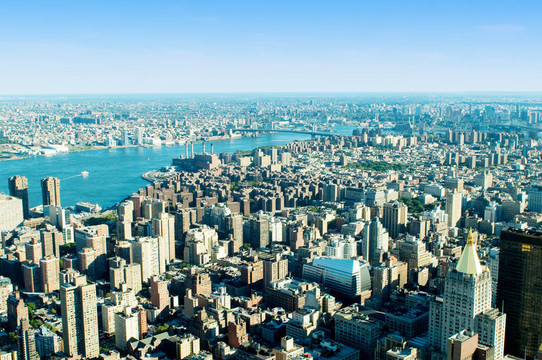 紐約市高摩天大樓全景