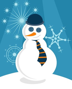漂亮的雪人