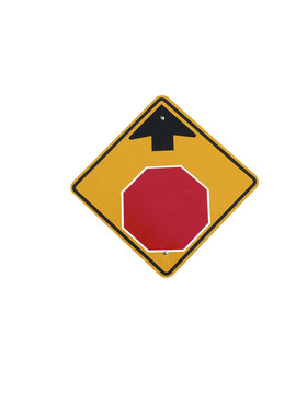 前方停車標(biāo)志