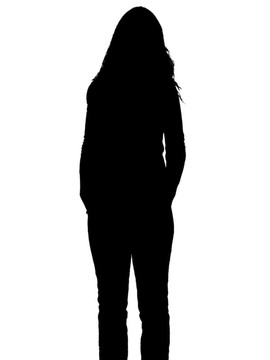 女人的剪影