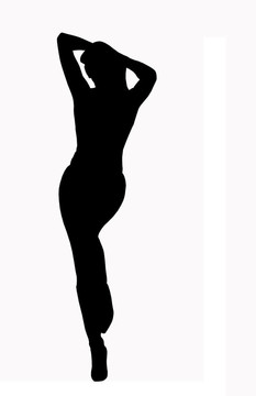 女人的剪影