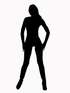 5女人的剪影