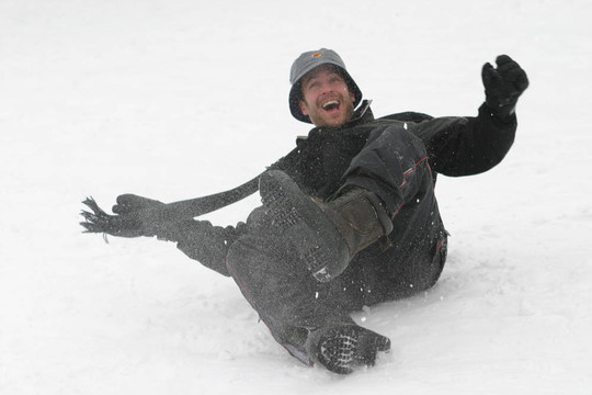 在雪中的樂趣