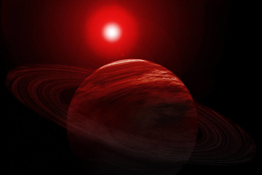 紅色的行星環(huán)