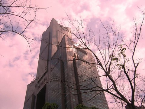 高層的黃昏