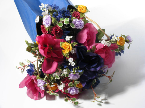 藍(lán)色花袋