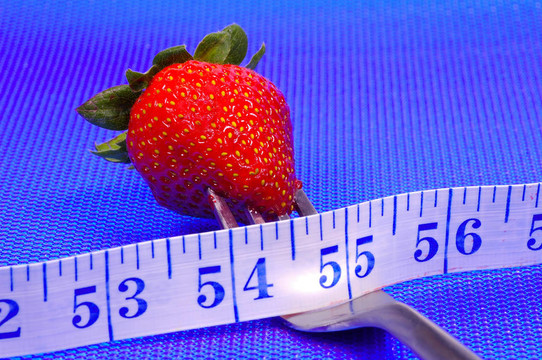 Strawberry在叉子上