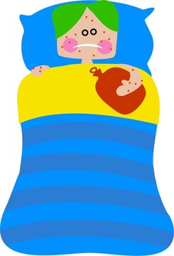 生病的孩子