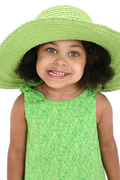 女孩Child Hat Green