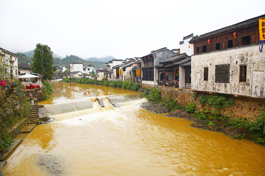河流 古鎮(zhèn) 呈坎