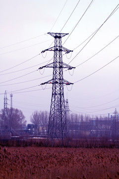 電塔 黃昏