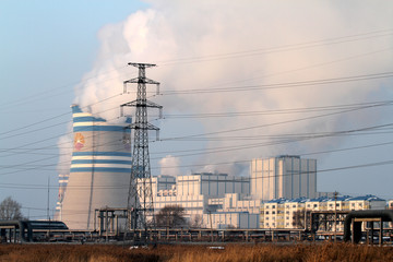 電塔 熱電廠
