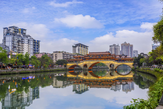 成都風(fēng)光 安順廊橋