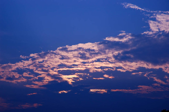 日落的天空