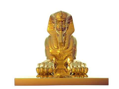 金色的獅身人面像