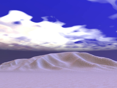 多云的desertmorning