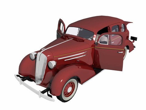 1930輛轎車；紅色。