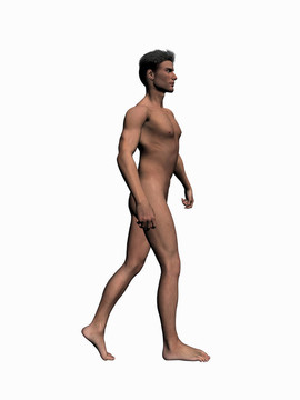 解剖的男子步行2。
