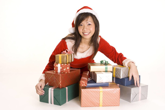 漂亮的Santa小姐
