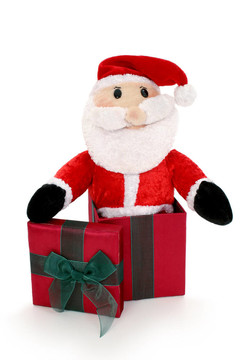 Santa在一個盒子里