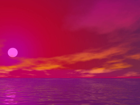 粉紅色的日出