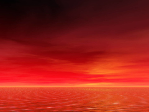 海上日出