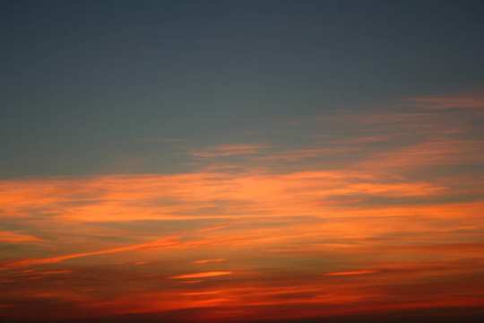 日落的天空