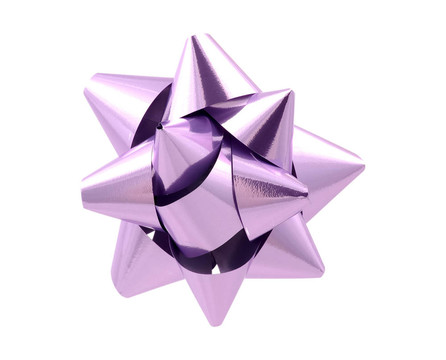 紫色蝴蝶結(jié)- Clipping Path