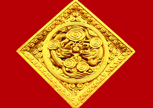 金色龍紋吉祥素材
