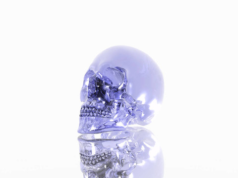 Glass skull。