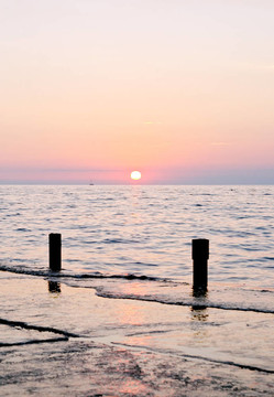 海上日落