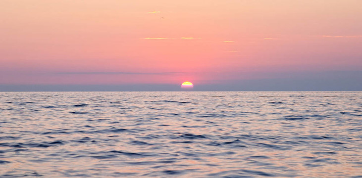 海上日落