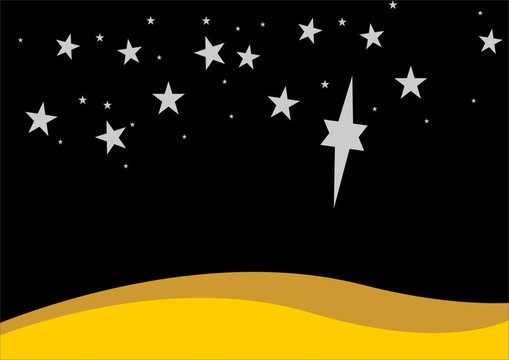 銀色的星星
