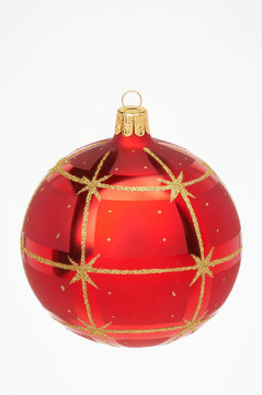 紅色的圣誕球機(jī)械的weihnachtskugel