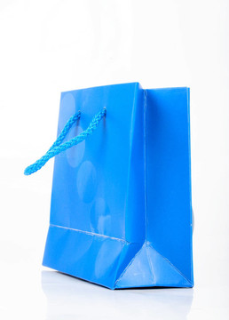 藍(lán)色的禮品袋