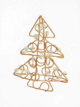 金色的圣誕樹，金色christbaum