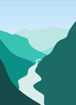 山和河