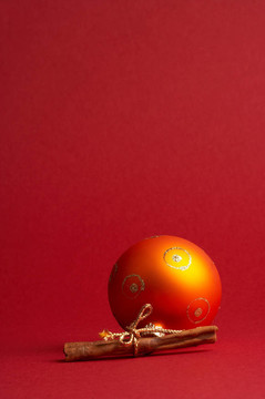 橙色的圣誕樹球- orange Weihnachtskugel