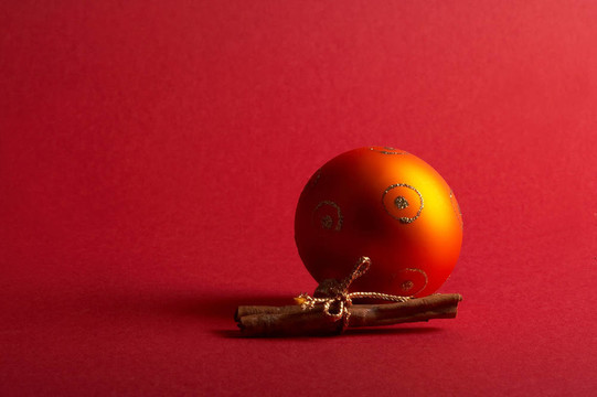 橙色的圣誕樹球- orange Weihnachtskugel