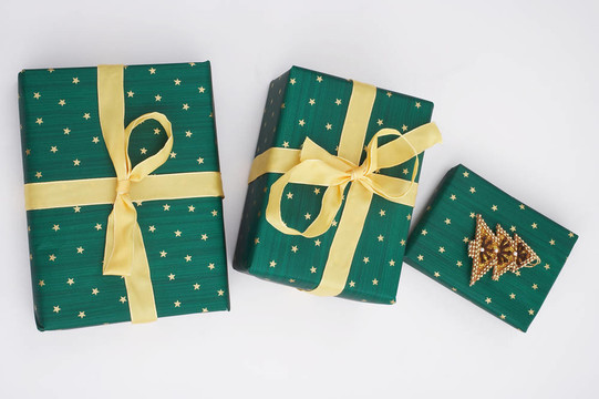 綠色包裹，GR黱e Weihnachtspakete