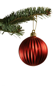 紅色的球xmasornamet