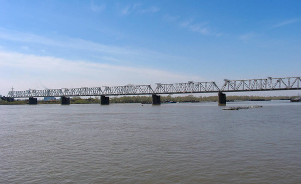 河上的鐵路橋