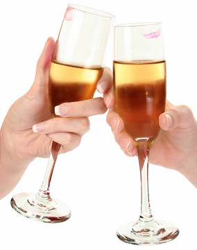 香檳酒的女人