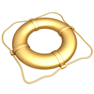 鍍金的lifepreserver