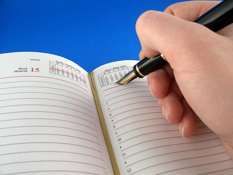 鋼筆書寫