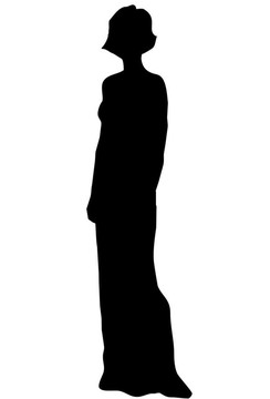 女人的剪影