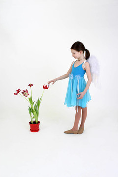 孩子與Flowers