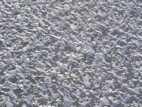 雪在冰上